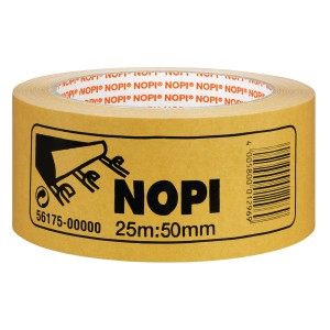 Nopi Verlegeband, 25 m x 50 mm, doppelseitiges Klebeband auf Rolle.