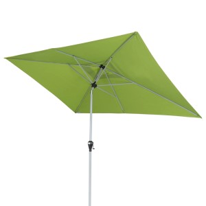 Doppler Balkonschirm Active, 294x200 cm, Grün, mit Kurbel und Auto Tilt Funktion.
