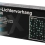Lex 160er LED Lichtervorhang Lichterkette, weiße LEDs, transparentes Kabel. Für Außen & Innen.
