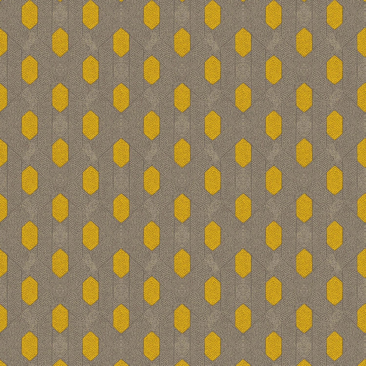 PROFHOME 369732-GU Exklusive Luxus Tapete Design Matt Gelb Grau Braun 0,53 günstig online kaufen
