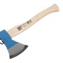LUX Beil Classic, 40 cm, 1 kg, mit Eschenstiel und blauem Kopf. Ideal zum Holzspalten.