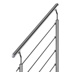 Dolle Außentreppe Gardentop Geländer Startset für 4 Stufen mit Edelstahlstäben