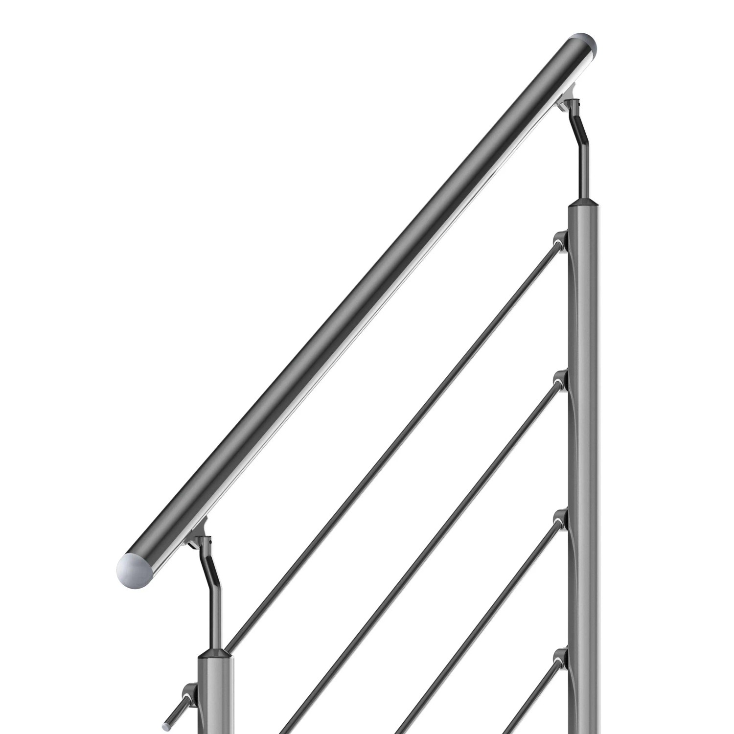 Dolle Außentreppe Gardentop Geländer Startset für 4 Stufen mit Edelstahlstä günstig online kaufen