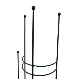 Halbrundspalier Montana-Grün, 120cm hoch, aus Metall für Garten-Dekoration.