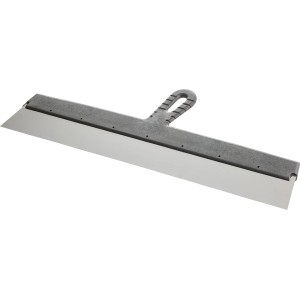 LUX Rakel 600 mm für Maurer-, Fliesenleger- und Verlegearbeiten mit breiter, rostfreier Klinge.