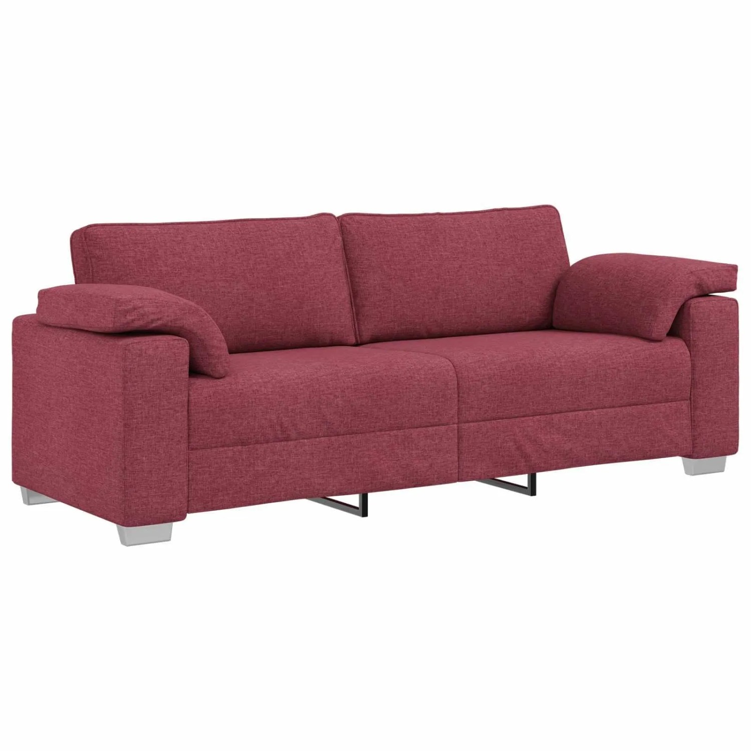 vidaXL Sofa Weinrot 219 x 80 x 82 cm Stoff 4105240
