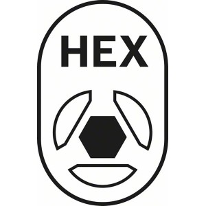 Symbol für Bit-Set: HEX, steht für Sechskant-Bits.