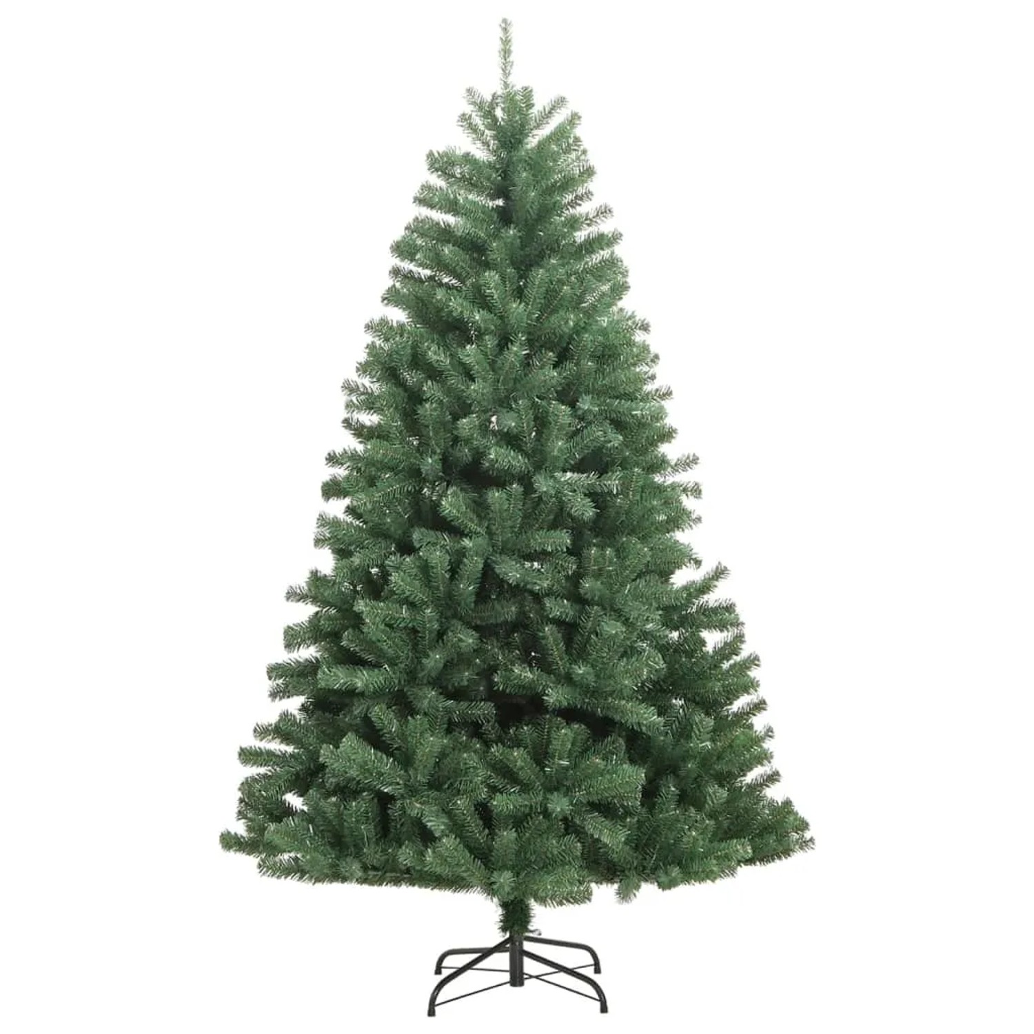 vidaXL Künstlicher Weihnachtsbaum Klappbar mit Ständer Grün 210 cm 356768