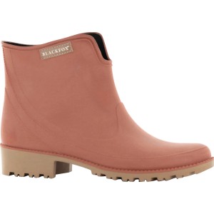 Blackfox Stiefelette Preston in Ziegelrot, Größe 37. Gartenstiefel in Wildleder-Optik mit Absatz.