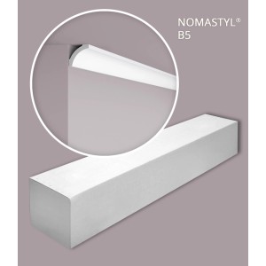 NOEL & MARQUET NMC B5-Box-10 NOMASTYL Eckleisten, 10er Set, 20 m, Weiß.