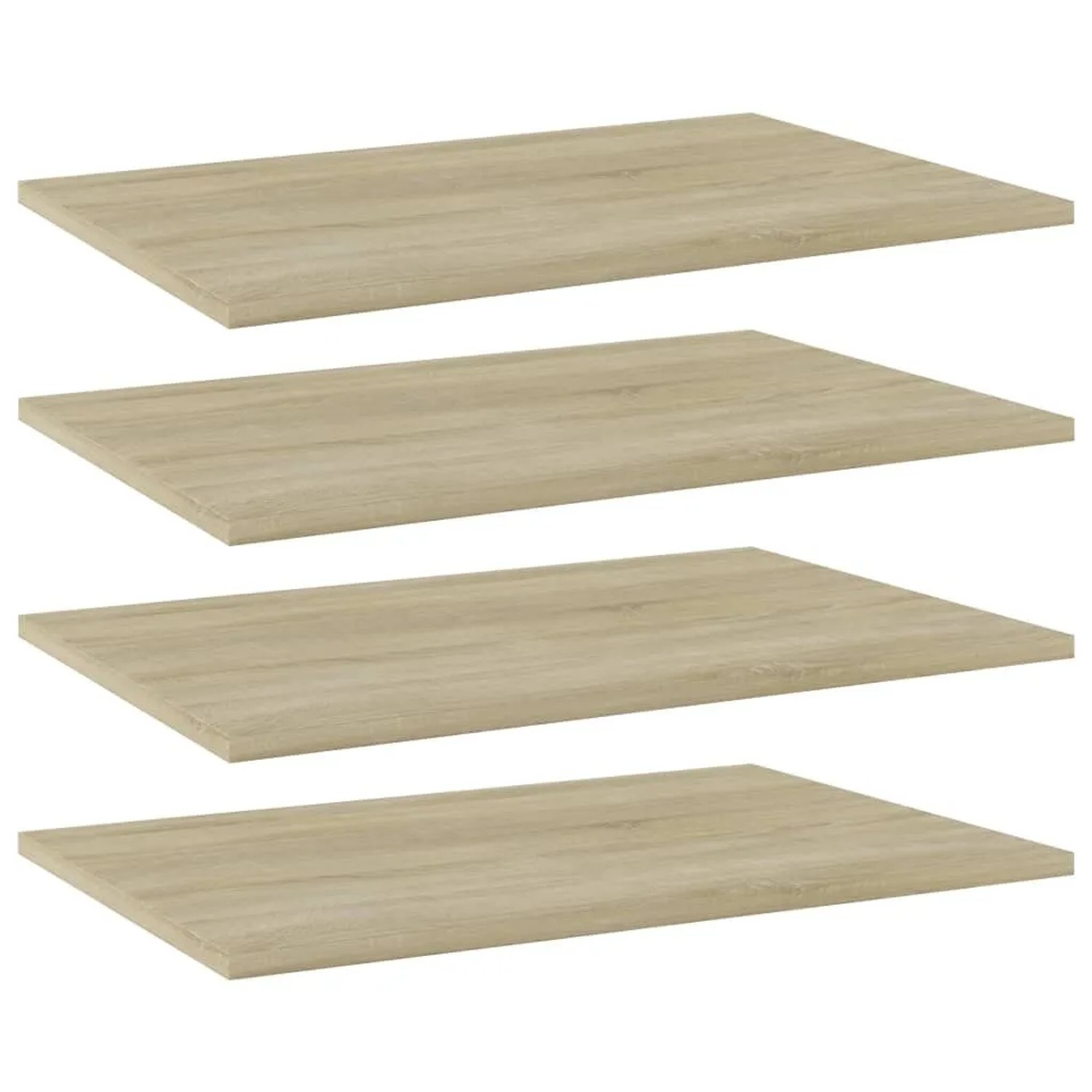 vidaXL Bücherregal-Bretter 4 Stk Sonoma-Eiche 60x40x1,5 cm 805256
