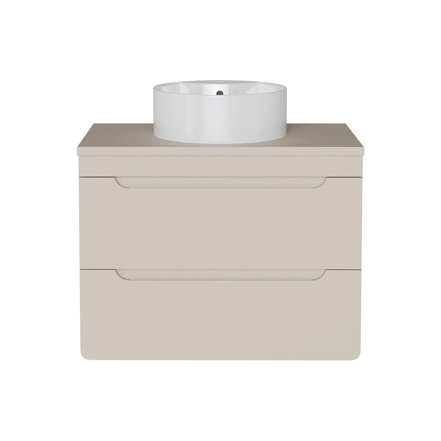 Vente-unique Einzelwaschtisch Aruba Beige 80 cm