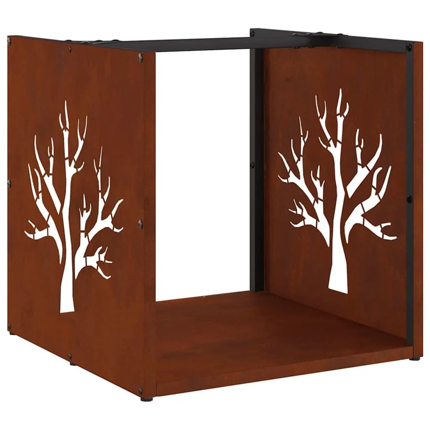 vidaXL Brennholzregal 40x40x40 cm Wetterfester Stahl 864248