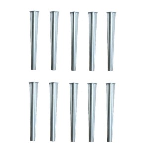 Green-Split Erdanker Metall 25 cm X 3 cm Silber 10er Set