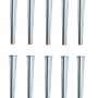 Green-Split Erdanker Metall 25 cm X 3 cm Silber 10er Set