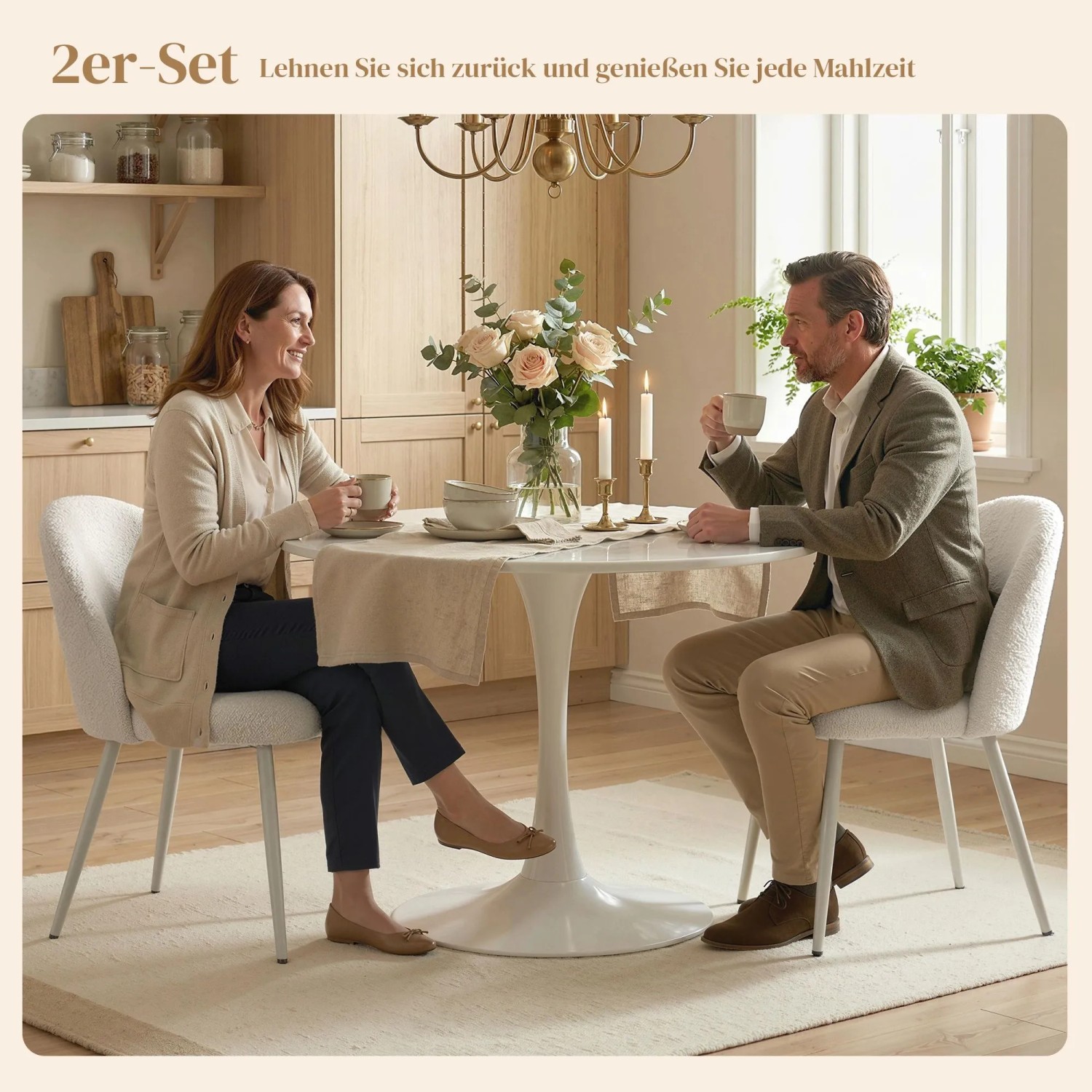 HOMCOM Esszimmerstuhl 57,5L x 50,5B x 78,5H cm_4