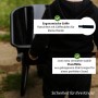 Schwarze TRUTZHOLM Kinderschubkarre mit ergonomischen Griffen und stabilen Standfüßen.