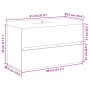 vidaXL Waschbeckenunterschrank mit Einbaubecken Artisan-Eiche 3328924_11