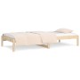 vidaXL Tagesbett 90x200 cm aus Kiefernholz, mit Lattenrost, ohne Matratze.