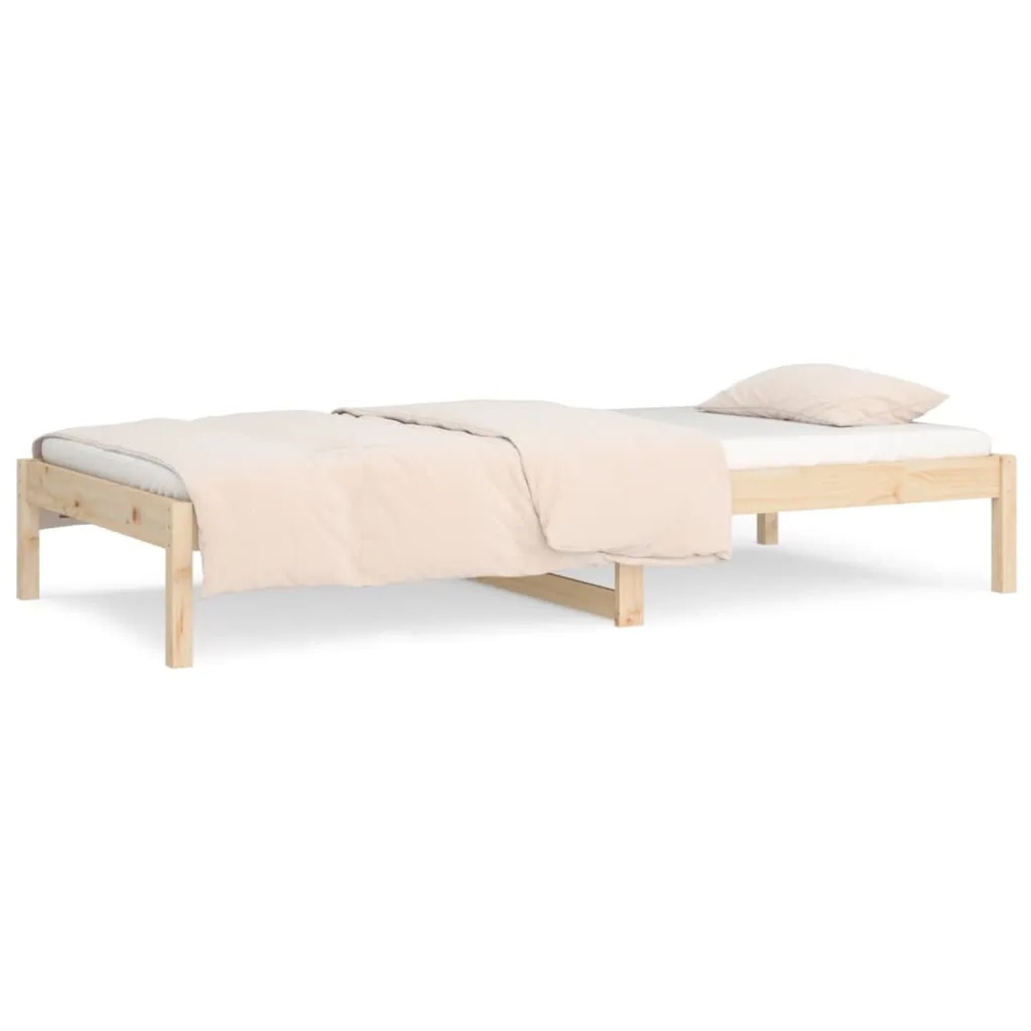 vidaXL Tagesbett 90x200 cm aus Kiefernholz, mit Lattenrost, ohne Matratze.
