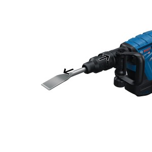 Bosch Professional GSH 18V-5 Akku-Schlaghammer mit SDS Max Aufnahme und Meißel.