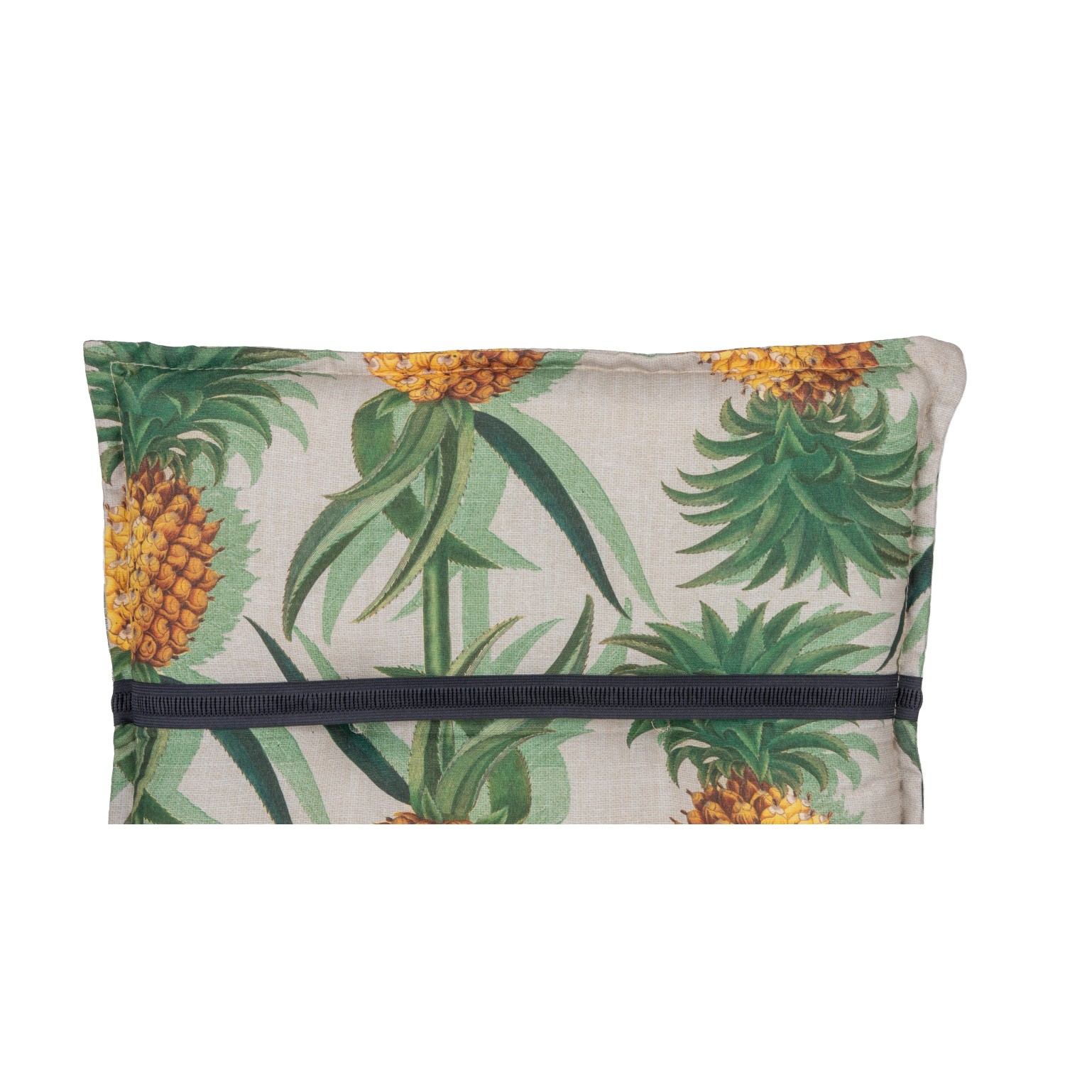 Beo Sitzauflage Niedriglehner Treffelstein mit Ananas-Motiv für Gartenstühle.