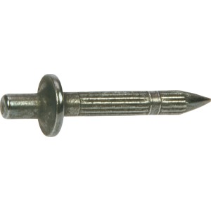 Don Quichotte Schlagdübel 4x18 mm mit großem Kragen und geriffeltem Schaft.