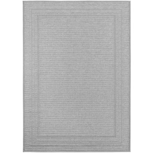 Grauer Ayyildiz Outdoor-Teppich Desert, 140x200 cm, wetterfest und pflegeleicht.