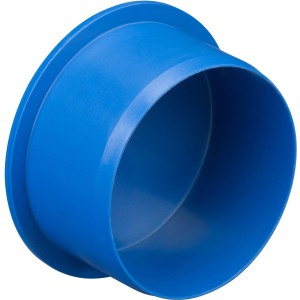 Blauer Marley HT Silent Muffenstopfen DN 110 für Abwasserrohre.