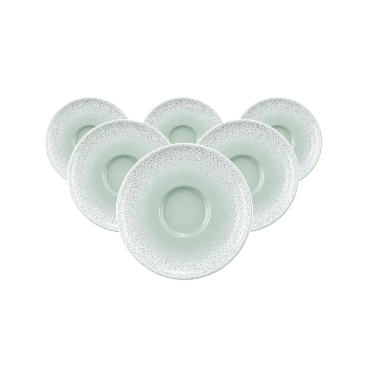 Seltmann Weiden Sento Home Espressountertasse 12 cm 6er Set Aura Mint