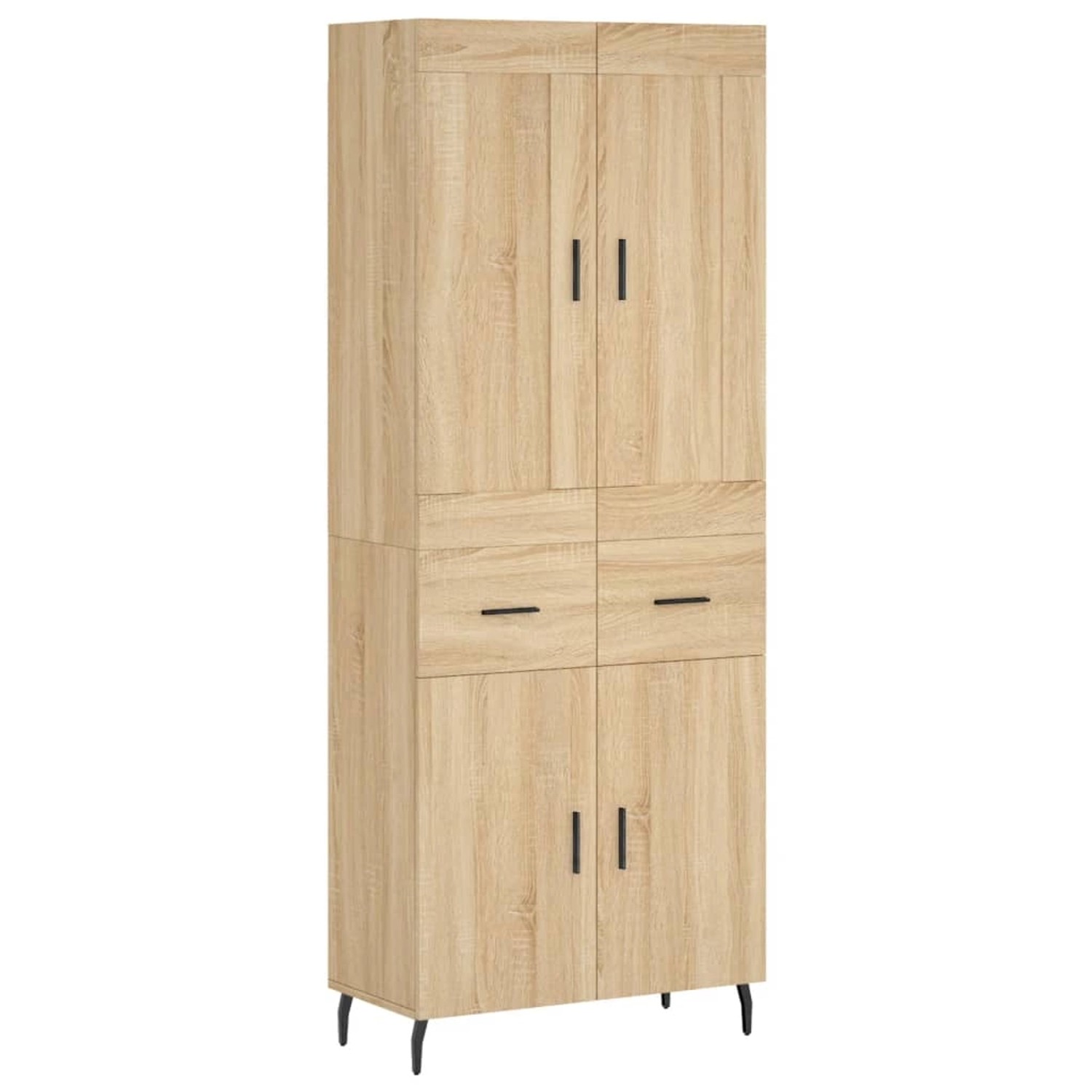 vidaXL Highboard Sonoma-Eiche 69,5x34x180 cm Holzwerkstoff 3199892 günstig online kaufen