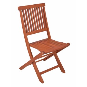 Garten Pleasure Klappstuhl Angwin aus Teakholz, Teil des 5-teiligen Gartenmöbel-Sets.