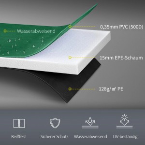 HOMCOM Trampolin Randabdeckung Ø366 cm