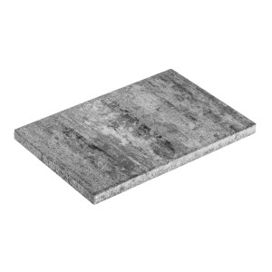 Diephaus Daras Terrassenplatte 60x40x4 cm, weiß-schwarz meliert, feine, glatte Oberfläche für Terrasse & Wege.
