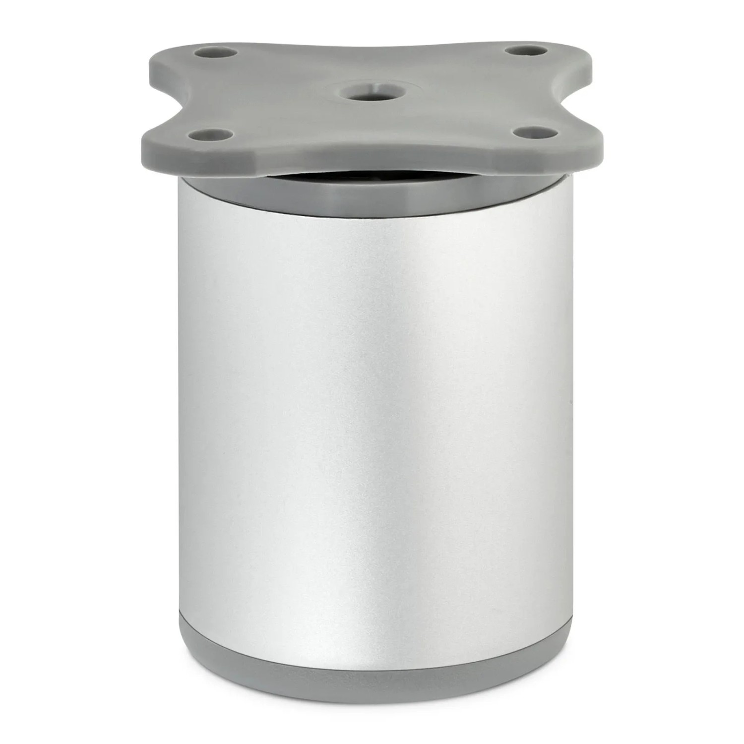 SOTECH Möbelfuß DAP Ø40 mm Höhe 60 mm Silberoptik Eloxiert Höhenverstellbar