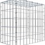 Gabiona Anbaukorb Typ 3, 50x50x30cm, Maschenweite 5x10cm, aus galvanisiertem Draht.