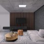 Moderne, rahmenlose Ledvance Planon Sun@Home Deckenleuchte 60x60 cm im Wohnraum.