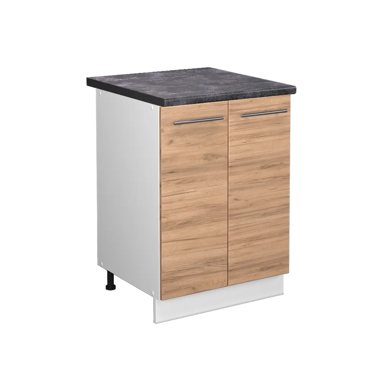 Vicco Küchenunterschrank Fame-Line Goldkraft Eiche/Weiß 60 cm AP Anthrazit
