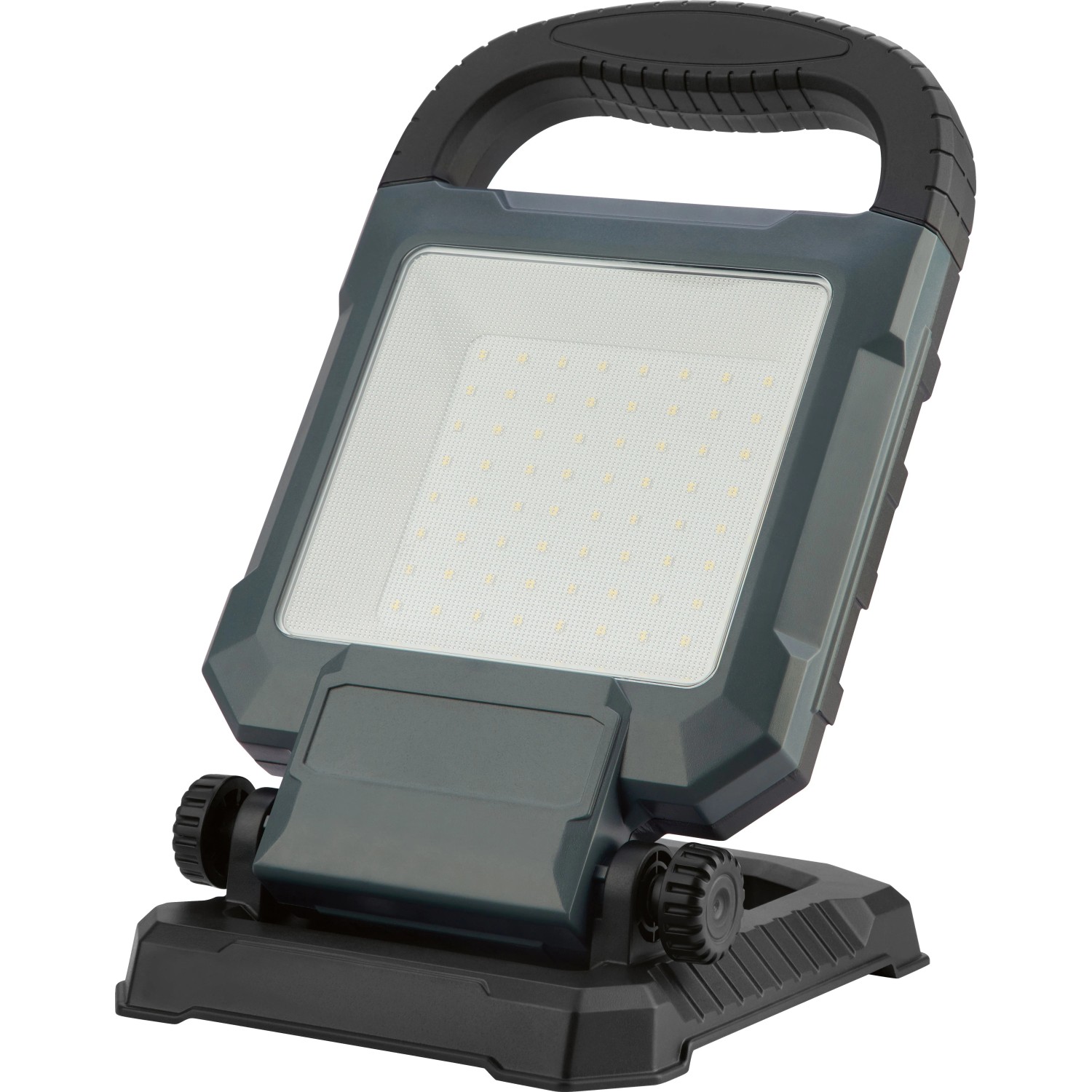LED-Arbeitsleuchte, 45W, 4050 Lumen, mit Tragegriff und verstellbarem Winkel für Baustelle und Werkstatt.