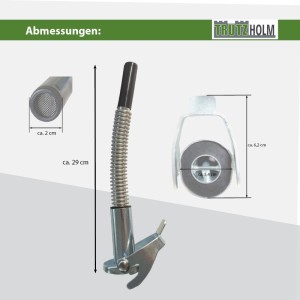TRUTZHOLM Ausgießer, flexibel mit Sieb für Metallkanister, ca. 30cm lang.