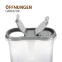 Bestlivings Gewürzdose 300ml Anthrazit, Schüttdose mit zwei Öffnungen für grobe und feine Dosierung.