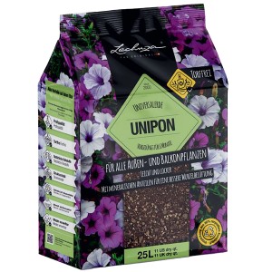 Sack Lechuza UniPon Universalerde, 40 l, torffrei für alle Garten- und Balkonpflanzen.