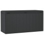 Anthrazitfarbene Furnicato Gartenbox (114x47x60 cm) zur Aufbewahrung im Garten.