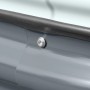 Detailansicht: Anthrazitfarbenes Westmann Metall Hochbeet Grow Faster mit Schraube.