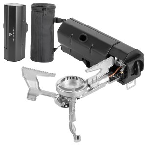 STAHLWERK Campingkocher, faltbar mit Tasche. Gaskocher für Outdoor & Camping.