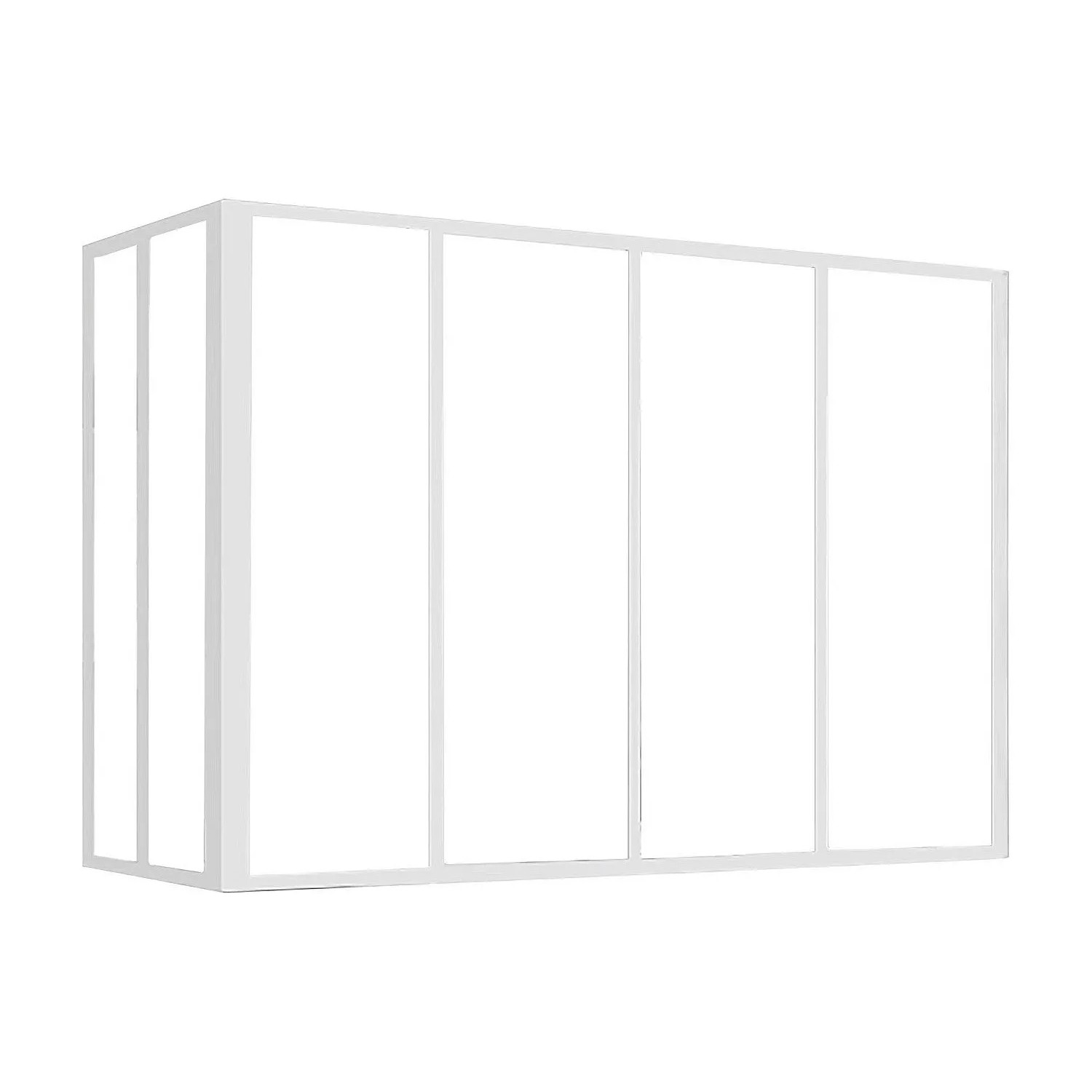 Vente-unique Glaswand Bayview Weiß 120 cm