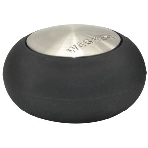 Wagner Boden-Türstopper EH 5176 in Edelstahl-Optik, Metall, zum Schrauben oder Kleben.