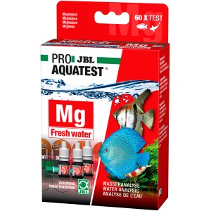 JBL ProAquaTest Mg Magnesium Wassertest für Süßwasser-Aquarien, Set für 60 Tests.