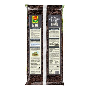 Sack Compo Bio Hochbeet- und Gewächshauserde, torffrei, 40L. Ideal für Hochbeete und Gewächshäuser.