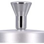 Siro Garderobenleiste mit 5 Haken, Metalleffekt Aluminium Chrom, 248mm lang.